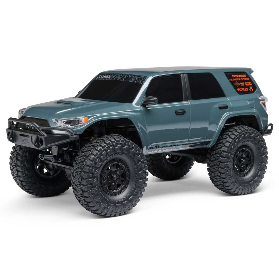 AXIAL 1/24 1/24 SCX24 Toyota 4Runner 4X4 RTR Brushed Rock Crawler (Battery & Charger Included), Gray