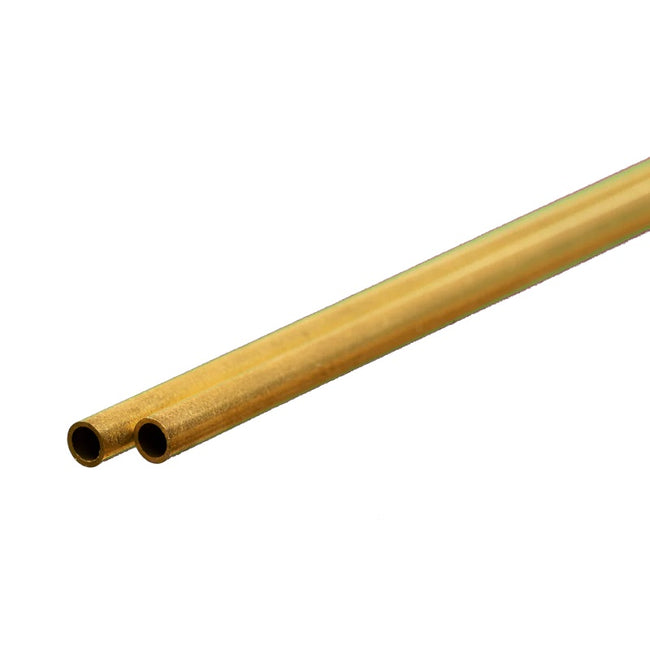 Bendable Brass Fuel Tube: 1/8" OD x 0.014" Wall x 12" Long