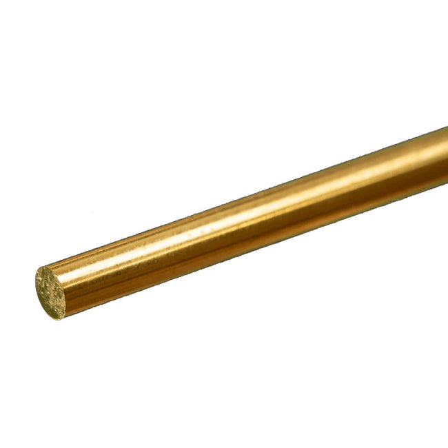 3/16" Diameter Solid Brass Rod (1 pc per card)
