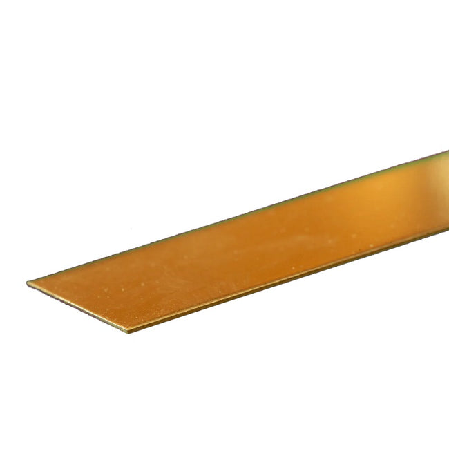 Brass Strip: 0.016" Thick x 2" Wide x 12" Long (1 Piece)