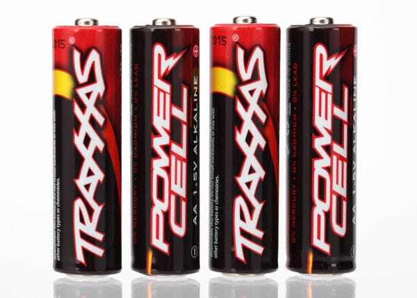 2914 Traxxas  Power Cell AA Alkaline Batteries (4-Pack)