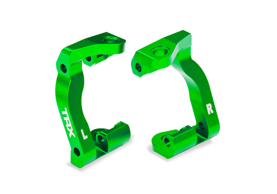 Traxxas 10733-GRN Aluminum Caster Blocks (C-Hubs) L&R Green – Mini Maxx