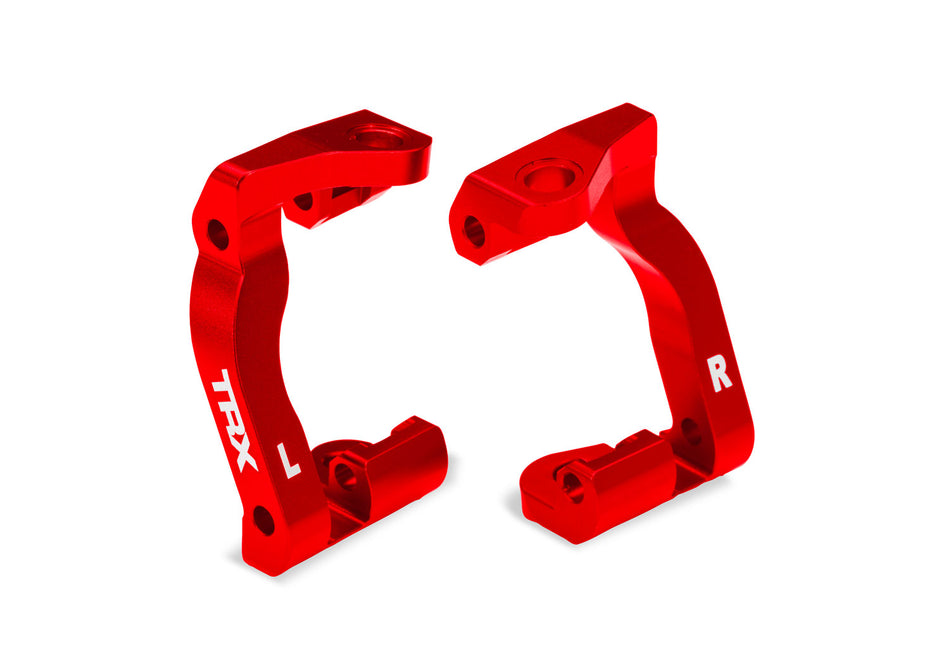 Traxxas 10733-RED Aluminum Caster Blocks (C-Hubs) L&R Red – Mini Maxx