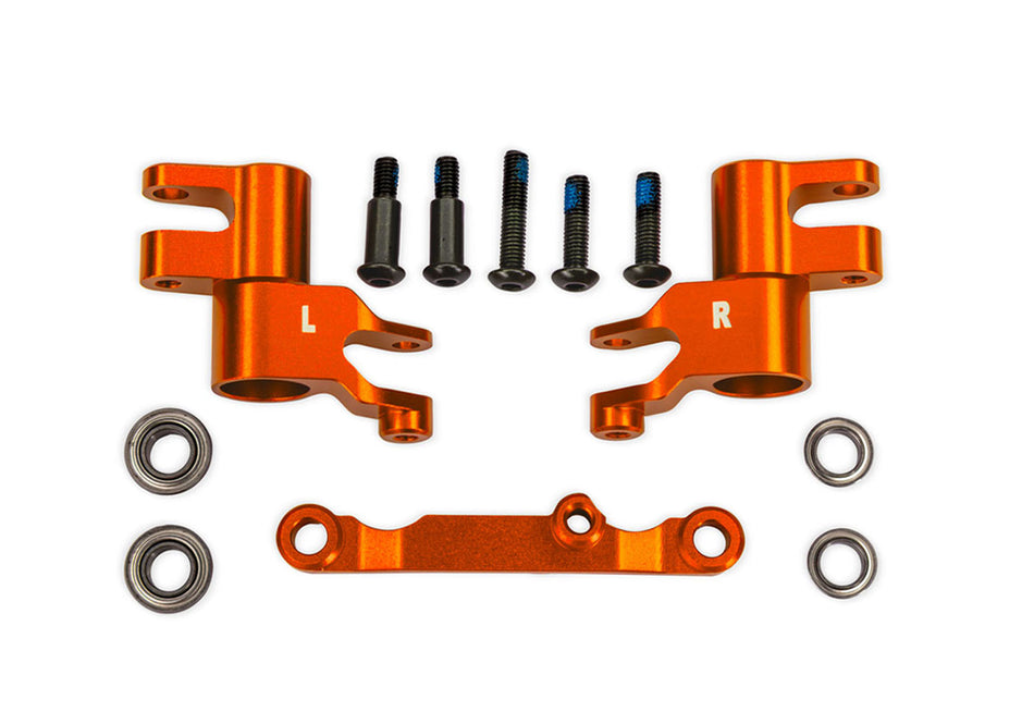 10743 Traxxas Orange Aluminum Bellcrank Assembly with Drag Link