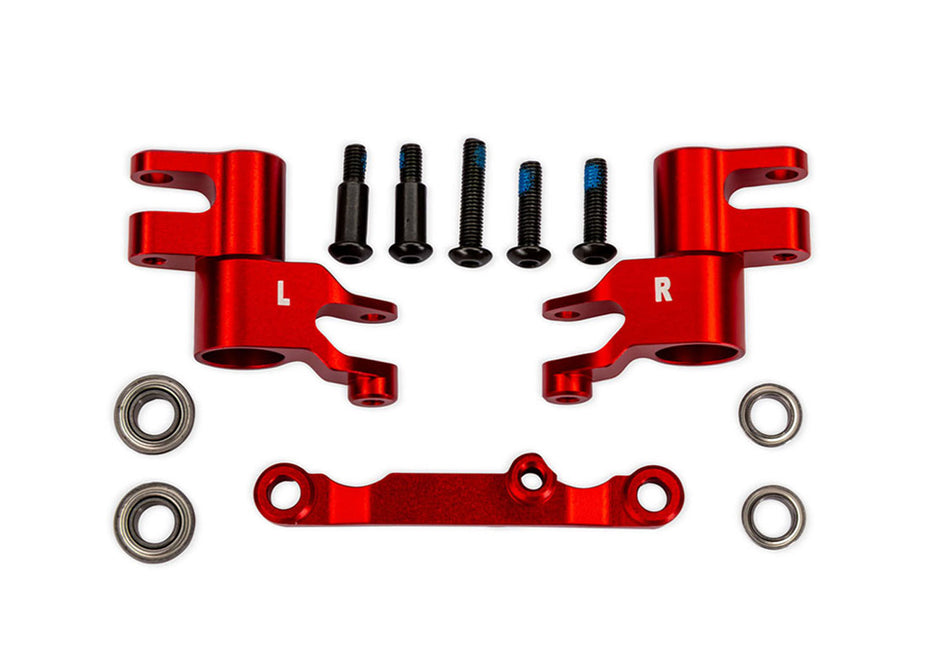 10743 Traxxas Red Aluminum Bellcrank Assembly with Drag Link