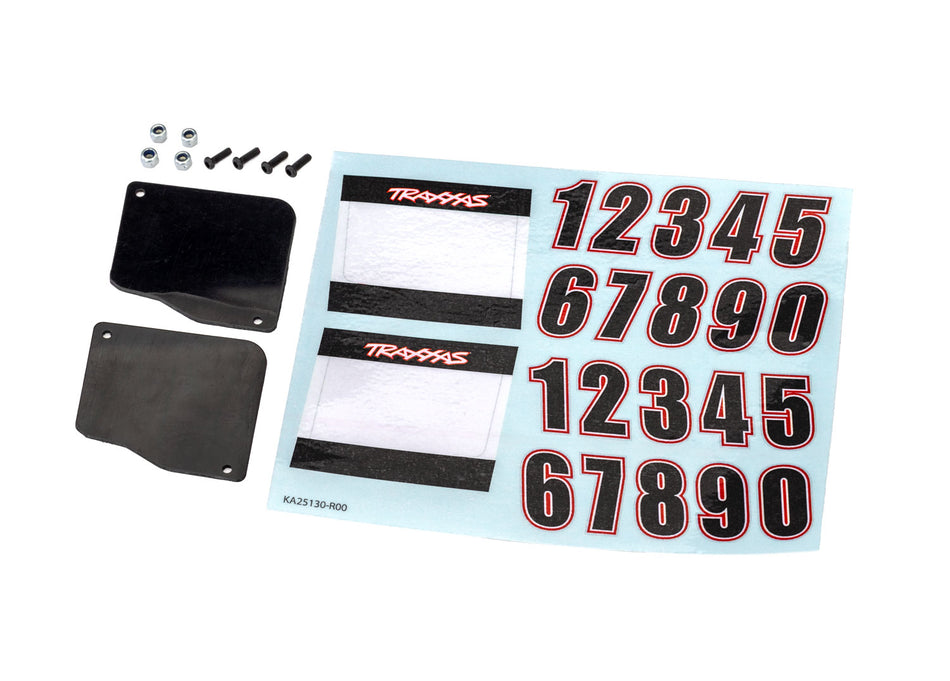 Traxxas 10813 Number Plates Left & Right — Mini Slash