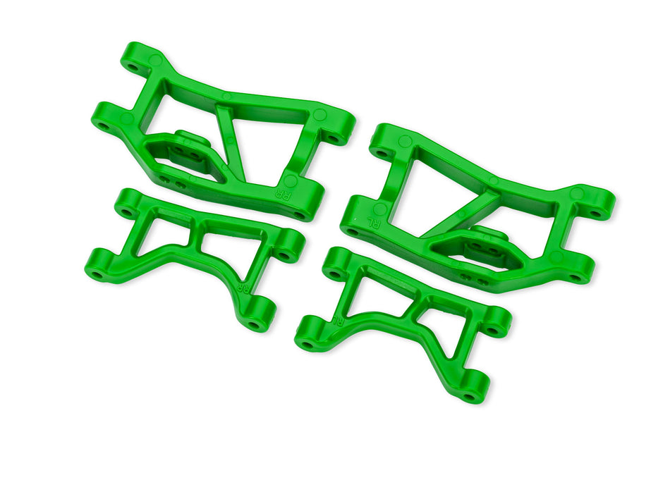 Traxxas 10830-GRN Rear Upper & Lower Suspension Arms L&R — Green