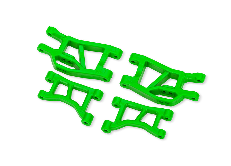 Traxxas 10831-GRN Front Upper & Lower Suspension Arms L&R — Green