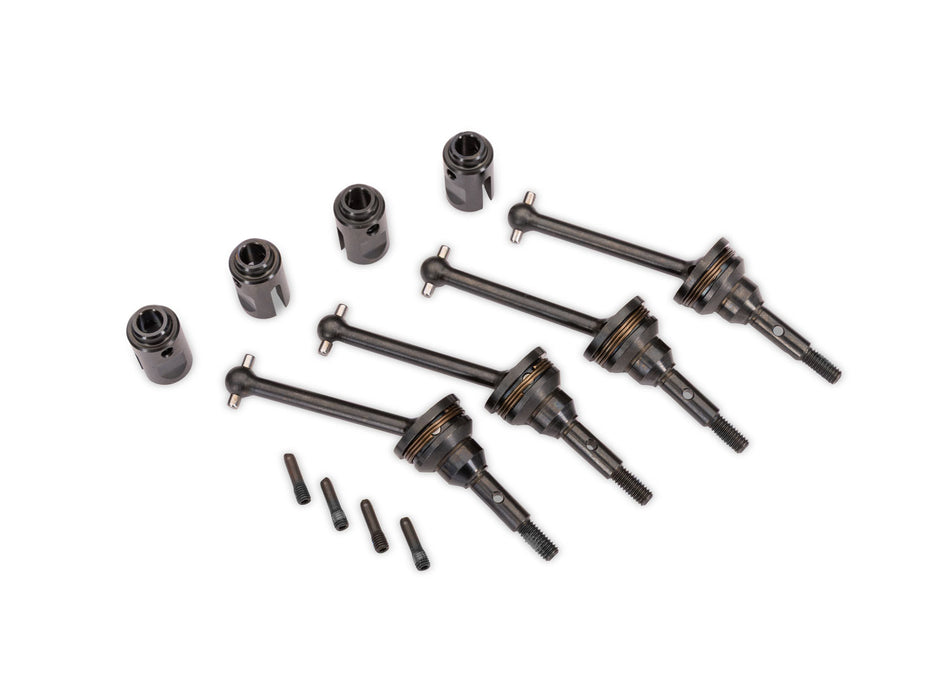Traxxas 10850X Steel CV Driveshaft Assemblies & Drive Cups (4)