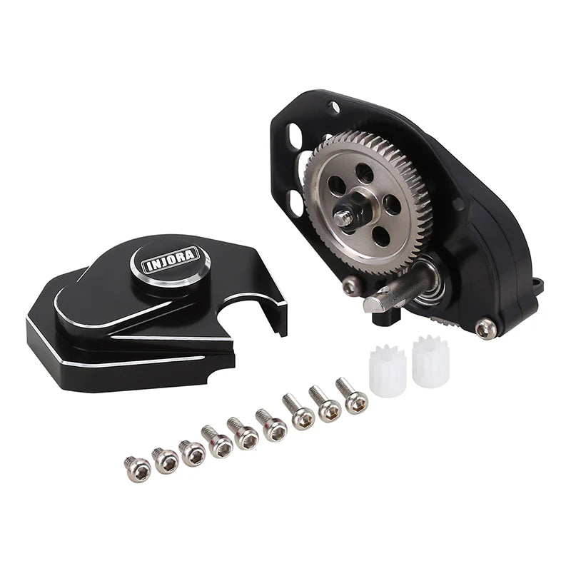 INJORA CNC Aluminum Complete Transmission Gearbox for Axial SCX24 AX24