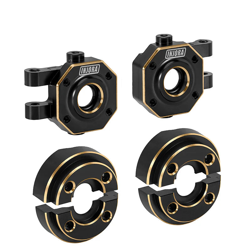 IINJORA Brass Steering Knuckles and Counterweight for 1/18 TRX4M