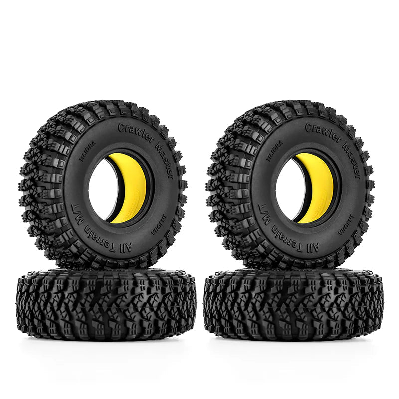 INJORA 1.0" 58*20mm Tires & Silicone Rubber Inserts Combo 4