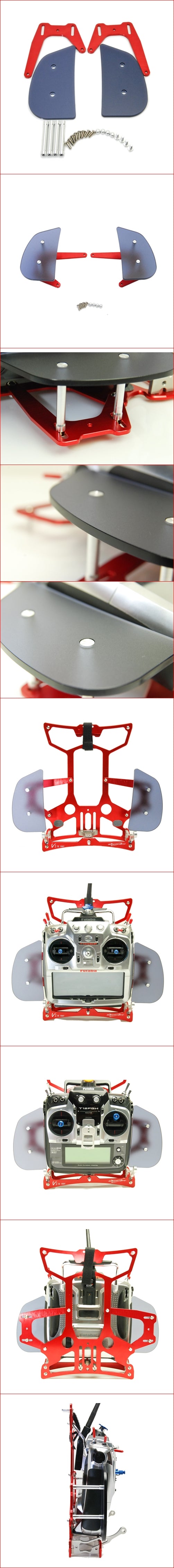 Secraft Transmitter Tray Hand Rest (Black) – Ergonomic Support for Comfortable RC Flying