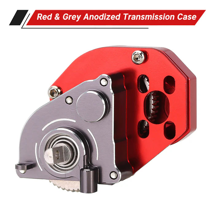 INJORA CNC Aluminum Complete Transmission Gearbox for Axial SCX24 AX24