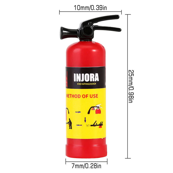INJORA Mini Fuel Tank Fire Extinguisher Shovel Oil Drum Scale Accessories for 1/24 1/18 RC Crawlers
