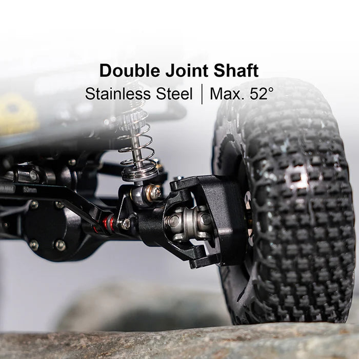 INJORA +4mm Double Joint Planet Axles & Servo Kit for 1/24 Axial SCX24 - Planet Axles & INJS2065 Servo kit