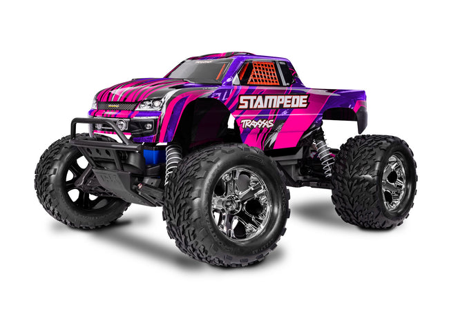 36254-8 Stampede: 1/10 Scale Monster Truck 2WD HD w/USB-C Pink