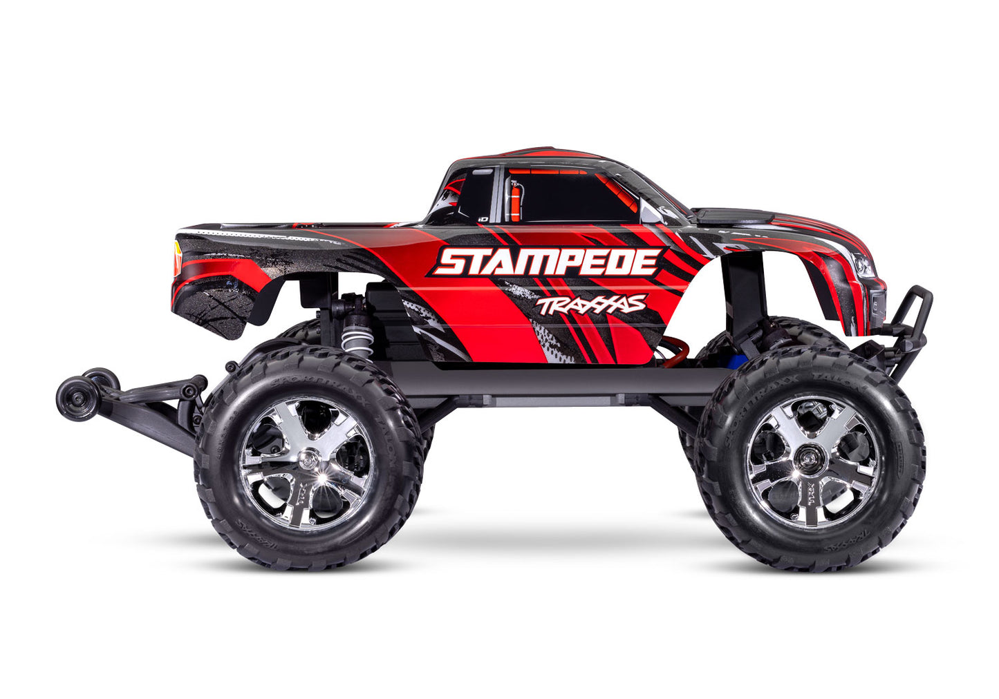 36254-8 Stampede: 1/10 Scale Monster Truck 2WD HD w/USB-C Red