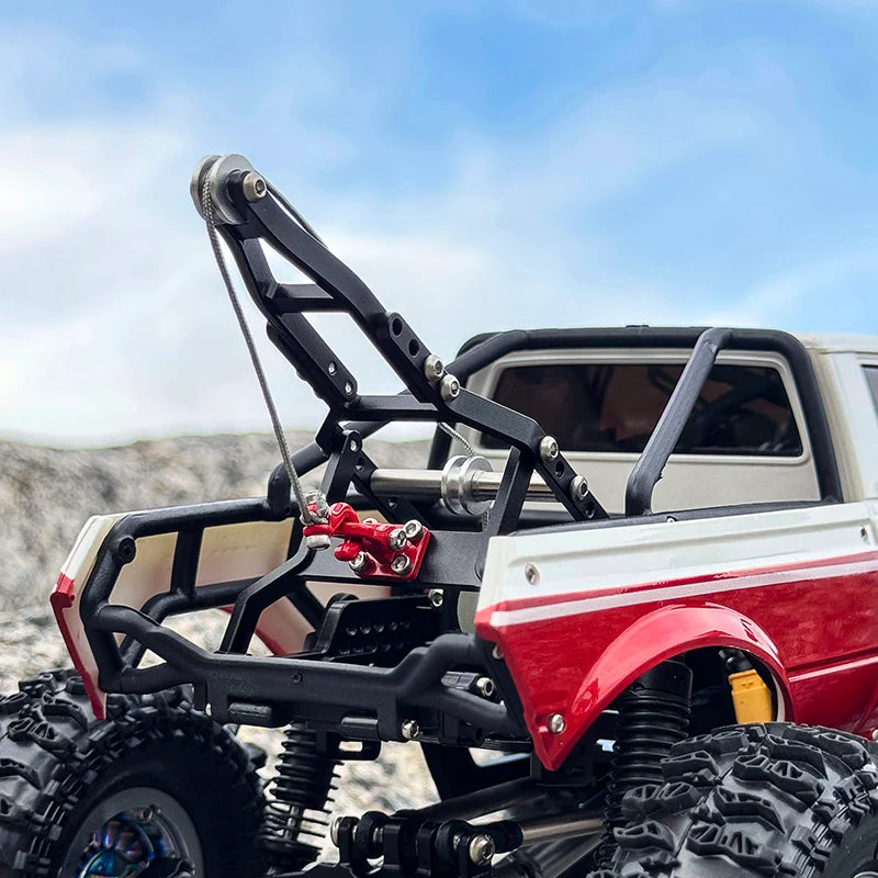 INJORA Tow Truck Crane Kit & INJS2065-360 Winch Servo for 1/18 TRX4M