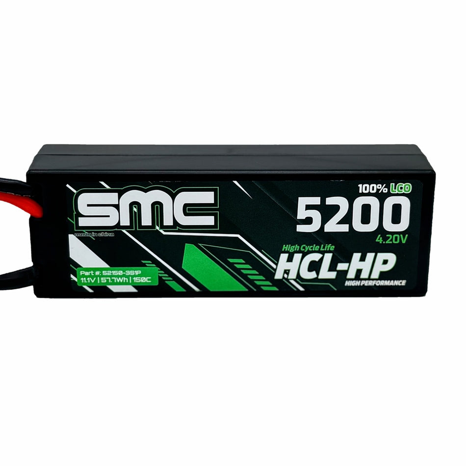 SMC Racing SMC52150-2S1P-TRX HCL-HP 7.4V 5200mAh 150C Hardcase LiPo — TRX Connector