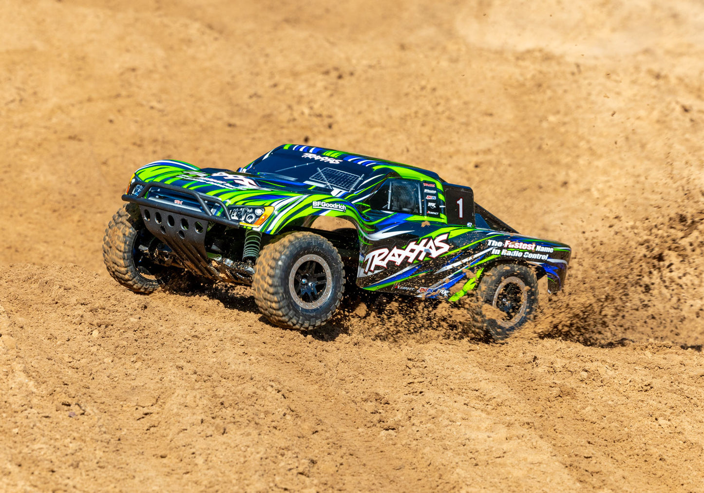 58334-4 Slash 2WD BL-2s: 1/10 Scale Short Course Truck Green HD