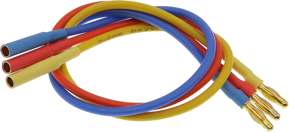 3.0mm Banana Gold Bullet Connector Extension Cable for RC Brushless Motor ESC Extension Cable