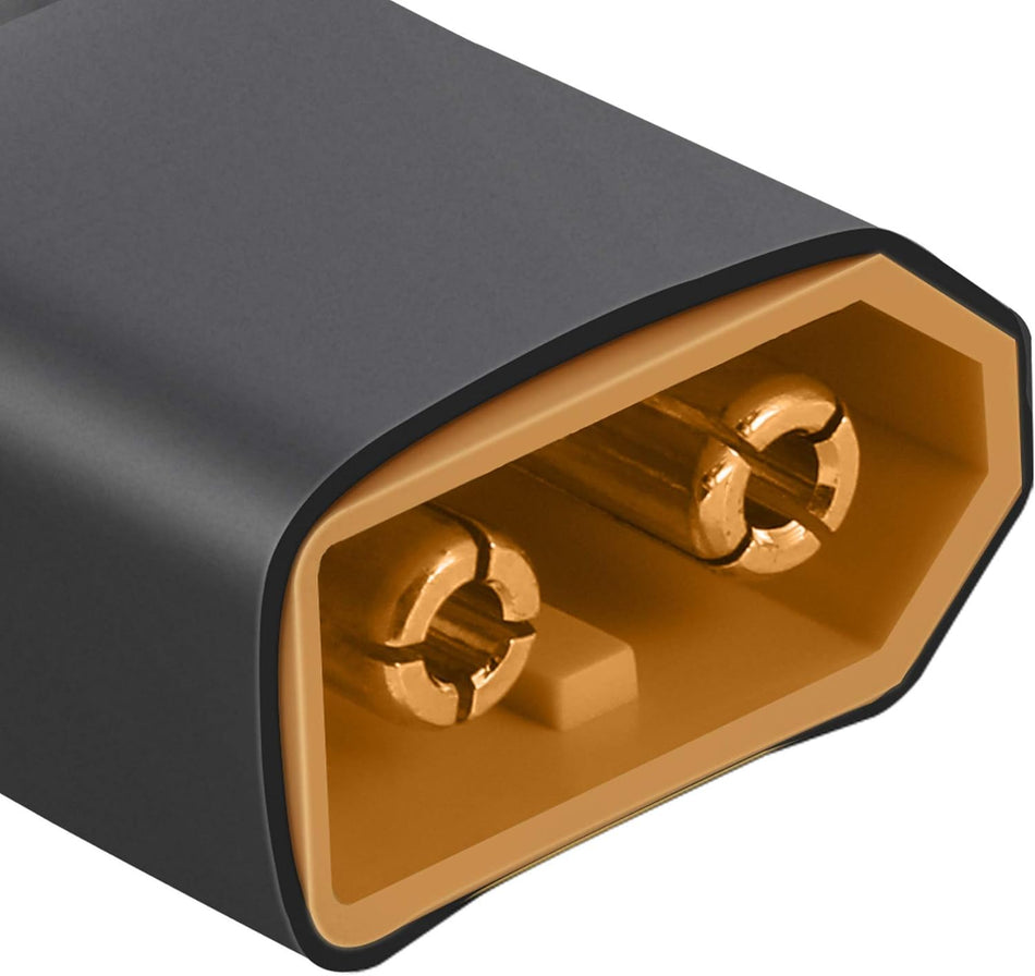 Battery/ESC Adapter: Male XT60 to Female Deans (T-Plug)