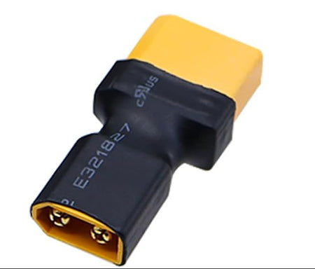 black and yellow connectors on a white background