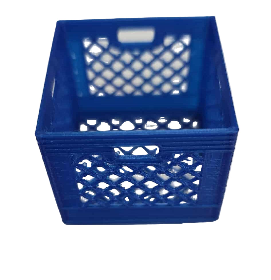 1/10 Scale Blue Milk Crate – Trail Accessory for RC Crawlers & Scale Builds