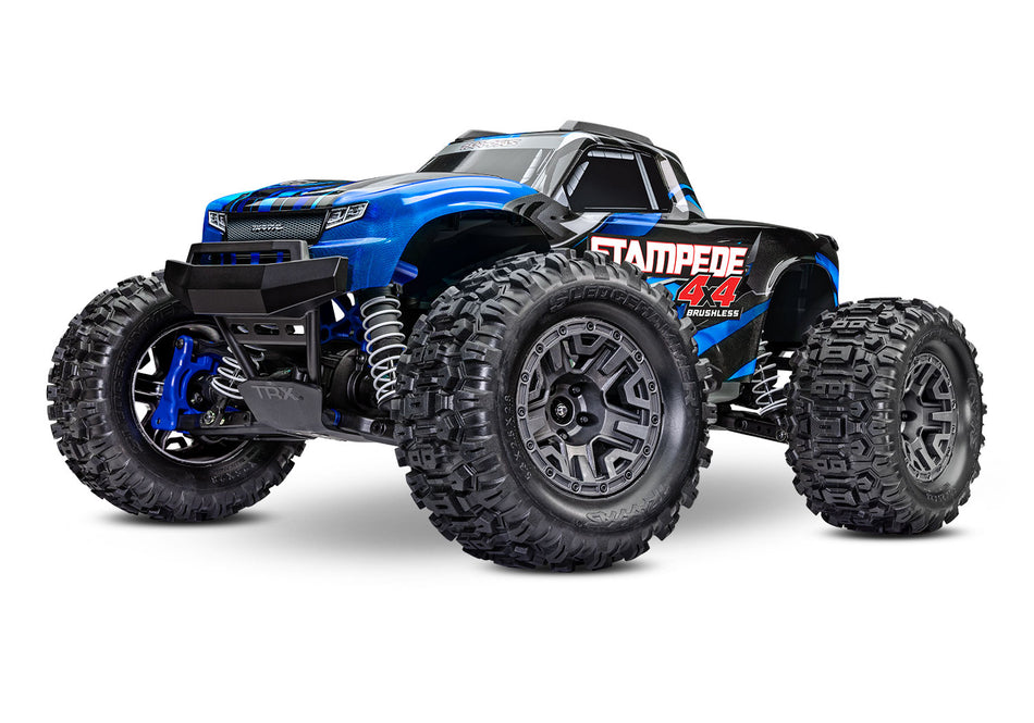 67154-4 Stampede 4X4 BL-2s: 1/10 Scale 4WD Monster Truck Blue