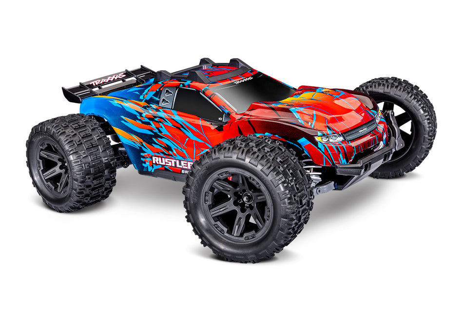 Traxxas 67464-4 Rustler 4X4 Brushless Red