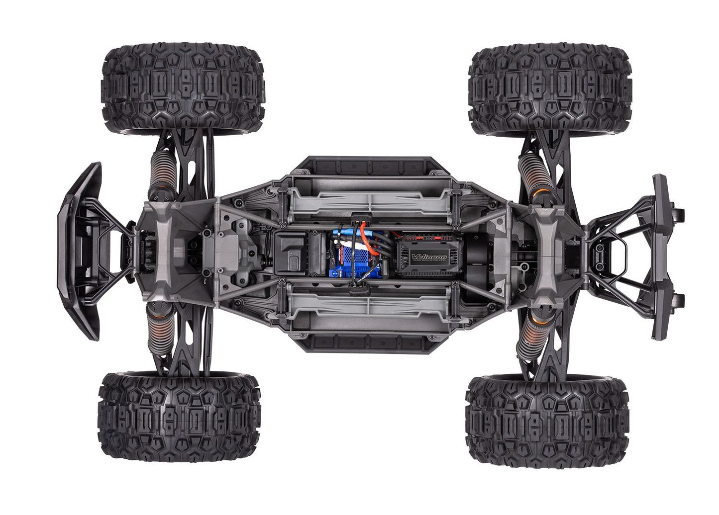 77096-4-BLUE X-MAXX 8s Monster Truck with Belted tires