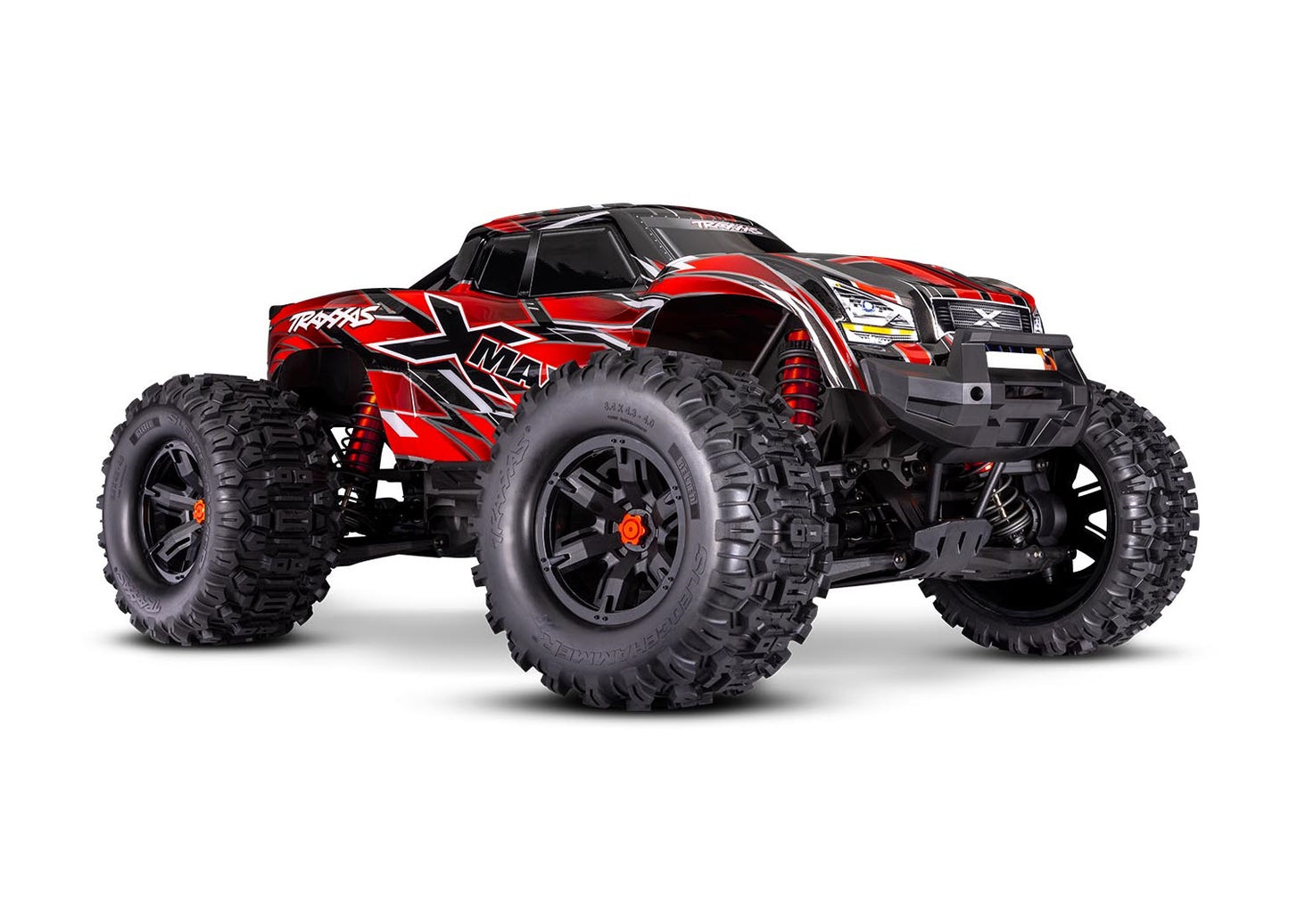 77096-4-RED X-MAXX 8s Monster Truck with Belted tires