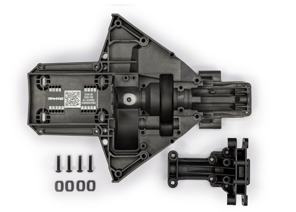 Traxxas Rear Upper & Lower Bulkhead – X-Maxx Rear Differential Support [7727A]