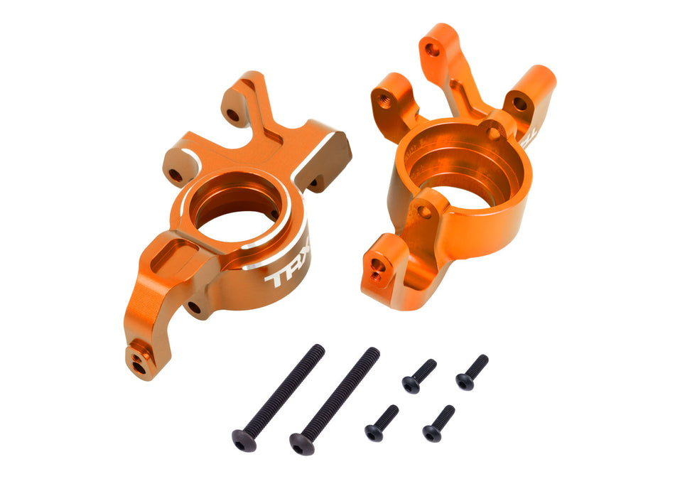 Traxxas 7836 Aluminum Steering Blocks Left & Right — Orange