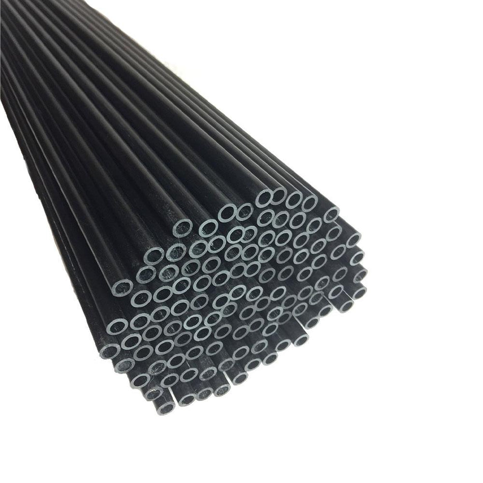 Carbon Fiber Tube 6mm x 4mm x 1000mm Solid Pultruded Tube for RC, Robotics, and Structural Use