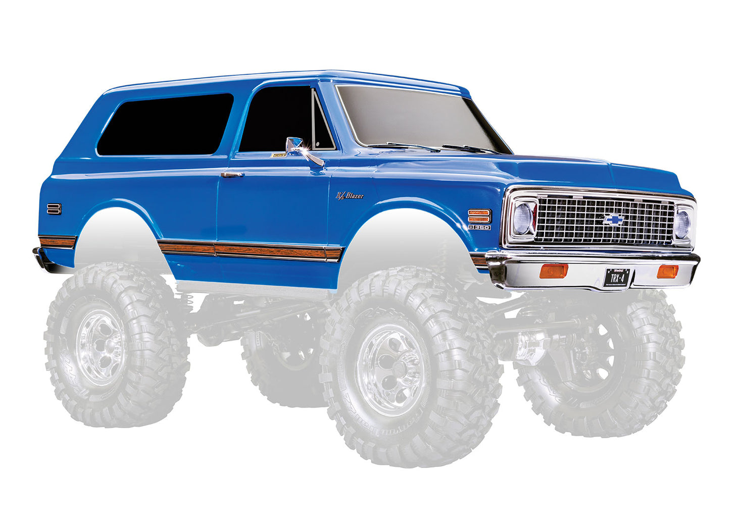 9130-BLUE Body, Chevrolet Blazer (1972), complete, blue (painted)