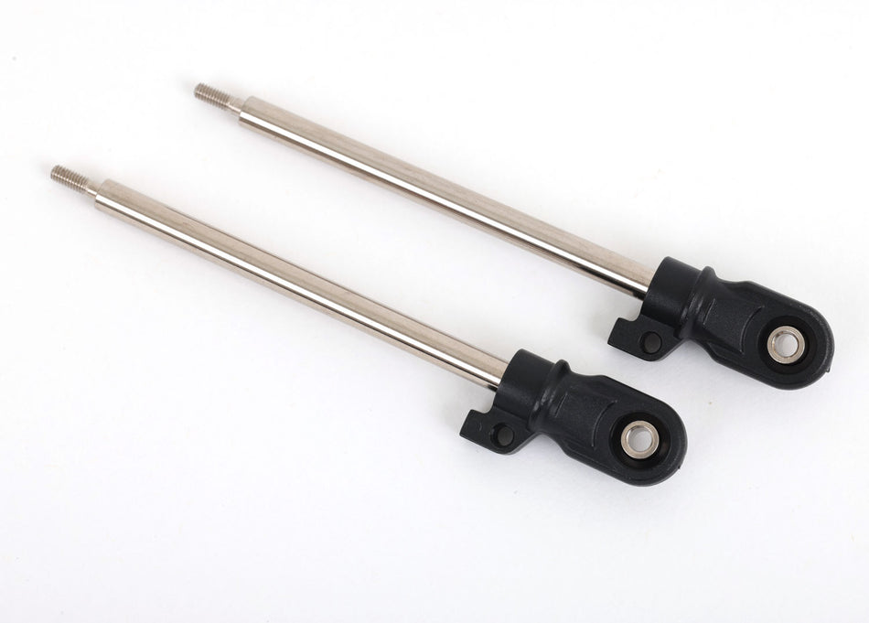 Traxxas 9662 80mm GT-Maxx Steel Shock Shafts Chrome (2)