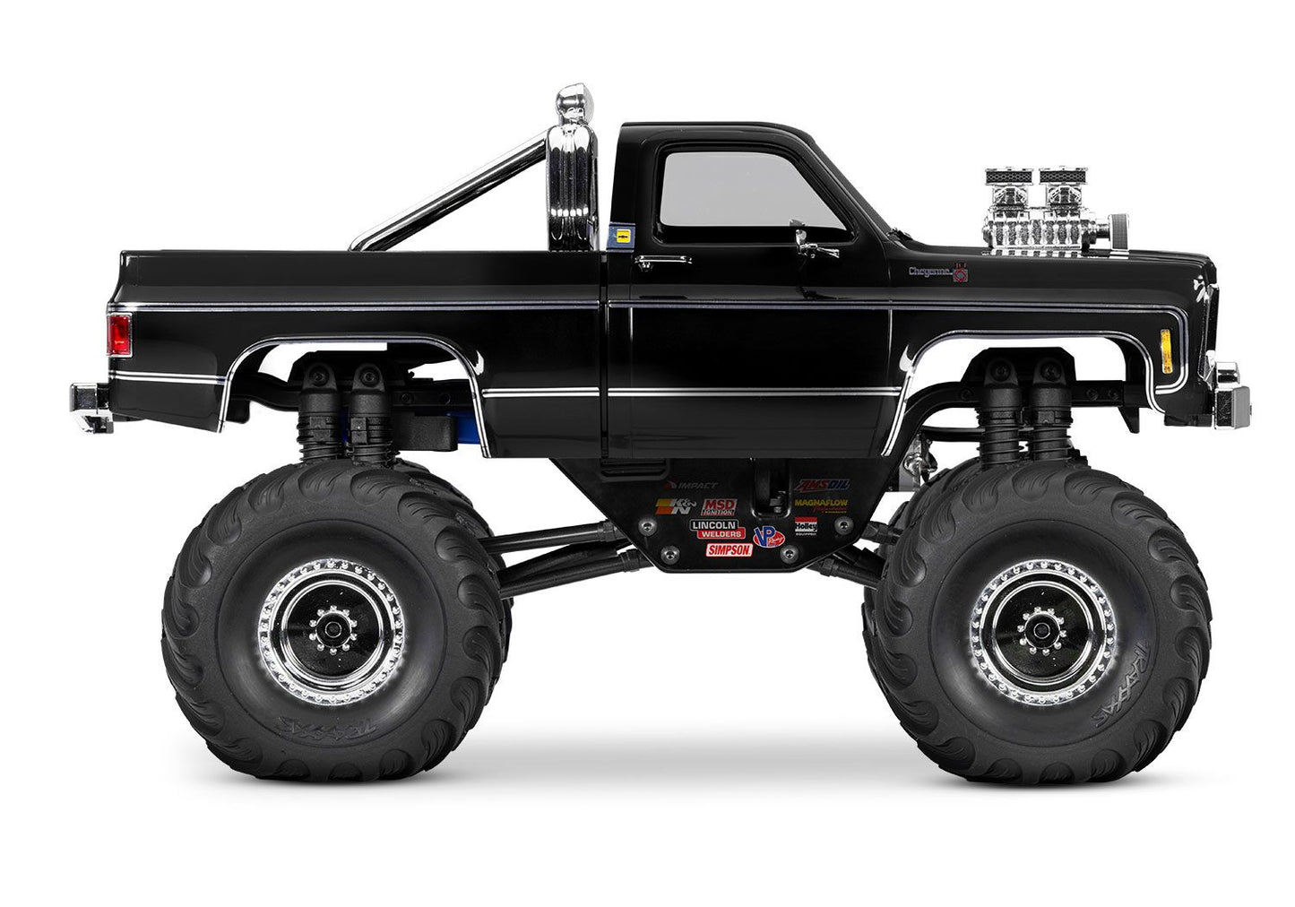 98064-1 1/18 Scale TRX-4MT Chevrolet K10 Monster Truck Black