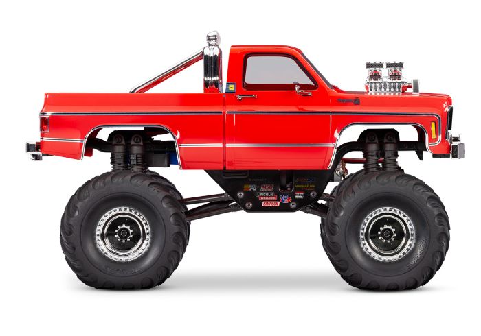 98064-1 TRX-4MT 1/18 Scale Chevrolet K10 Monster Truck Red