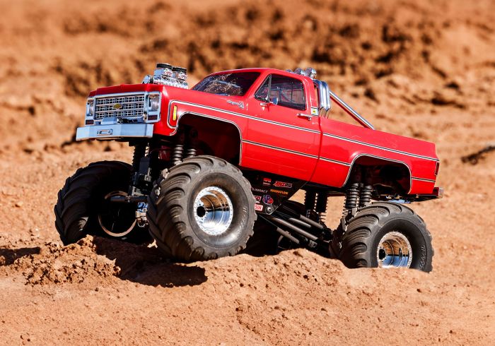 98064-1 TRX-4MT 1/18 Scale Chevrolet K10 Monster Truck Red