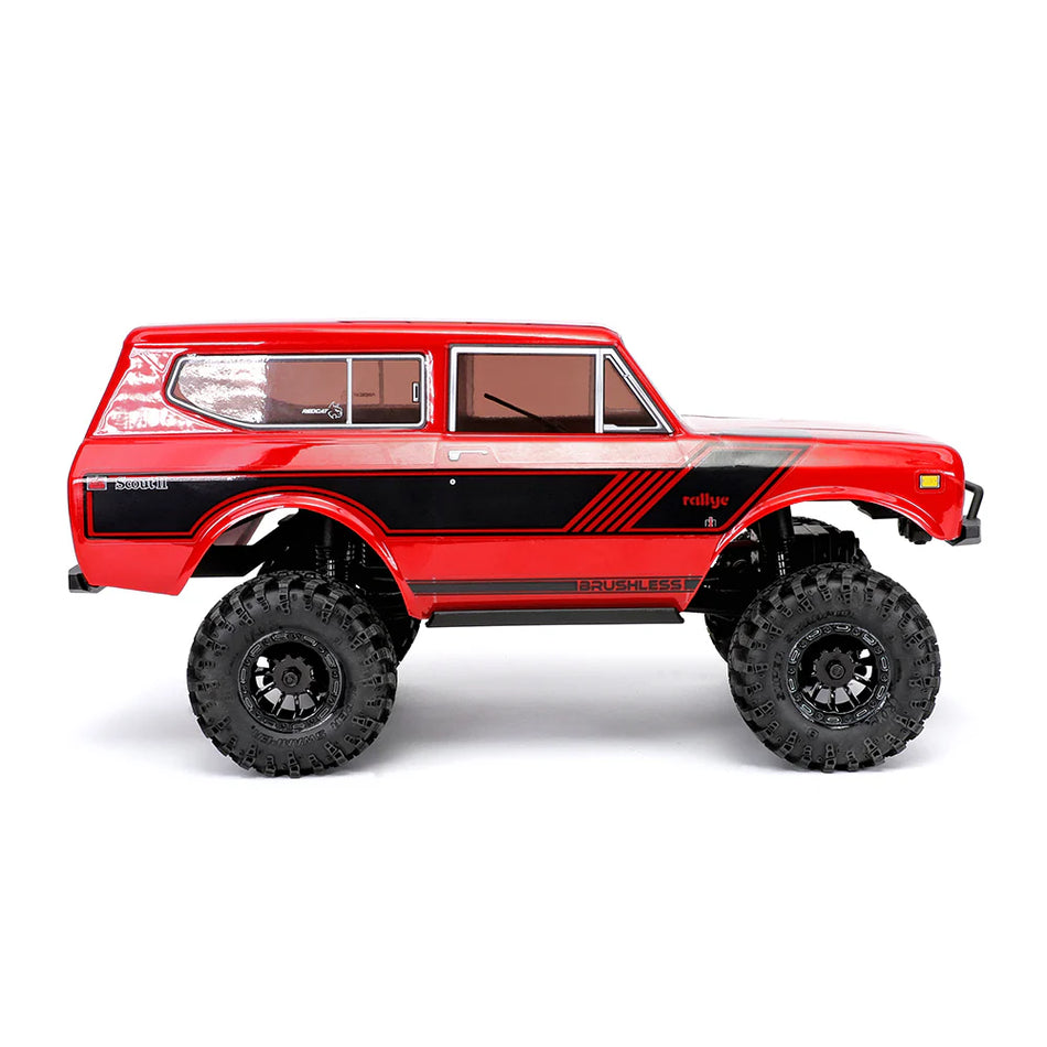 Redcat Ascent-18 International Scout II Brushless - 1/18 Scale Brushless Electric Rock Crawler Red