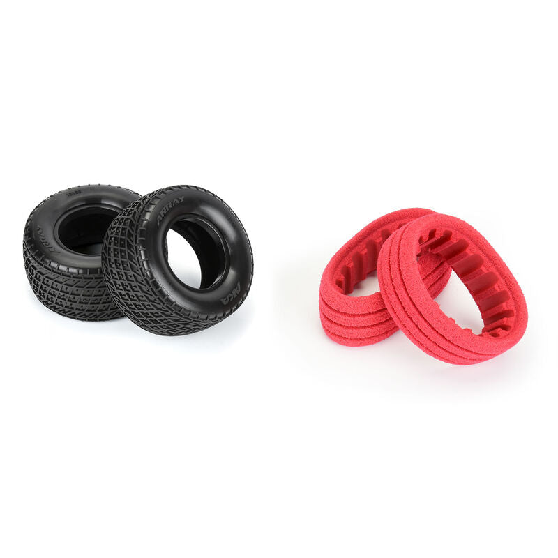 AKA Array Clay Rear 1.7"/2.2" Dirt Oval Tires (2) AKA13138CR