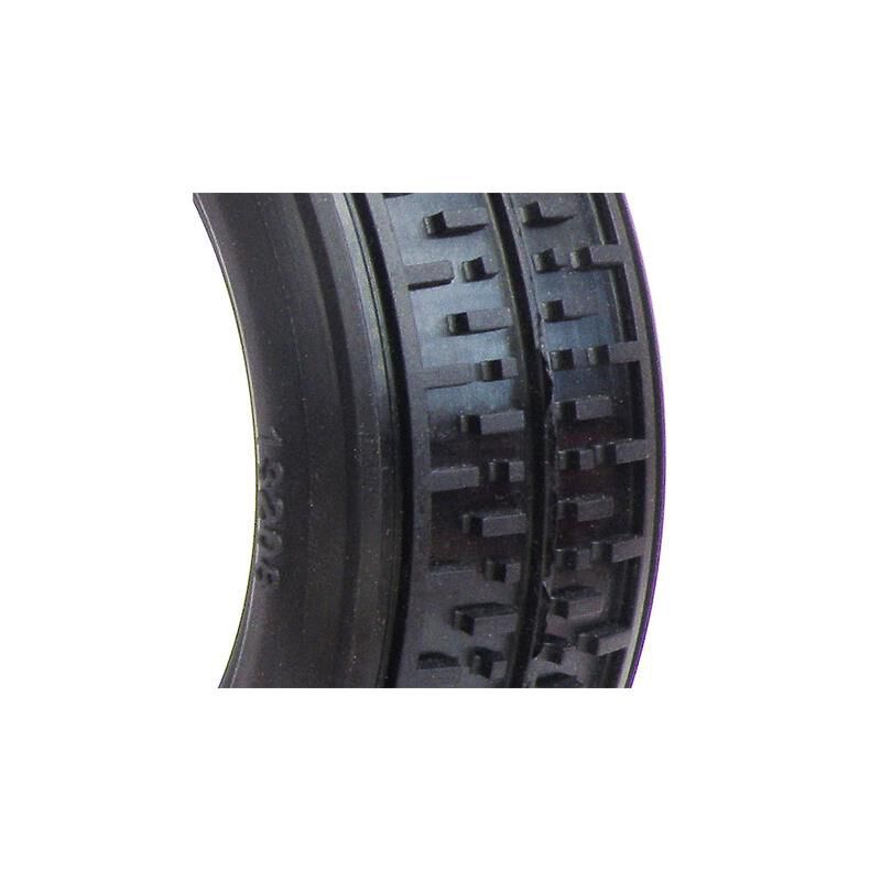 AKA 1/10 Rebar Front 2WD Tires, Soft with Red Inserts (2): Buggy