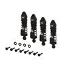 Aluminum Shock Set, 58mm Length, 1000 cSt Oil (Black) (4pcs) - GROM