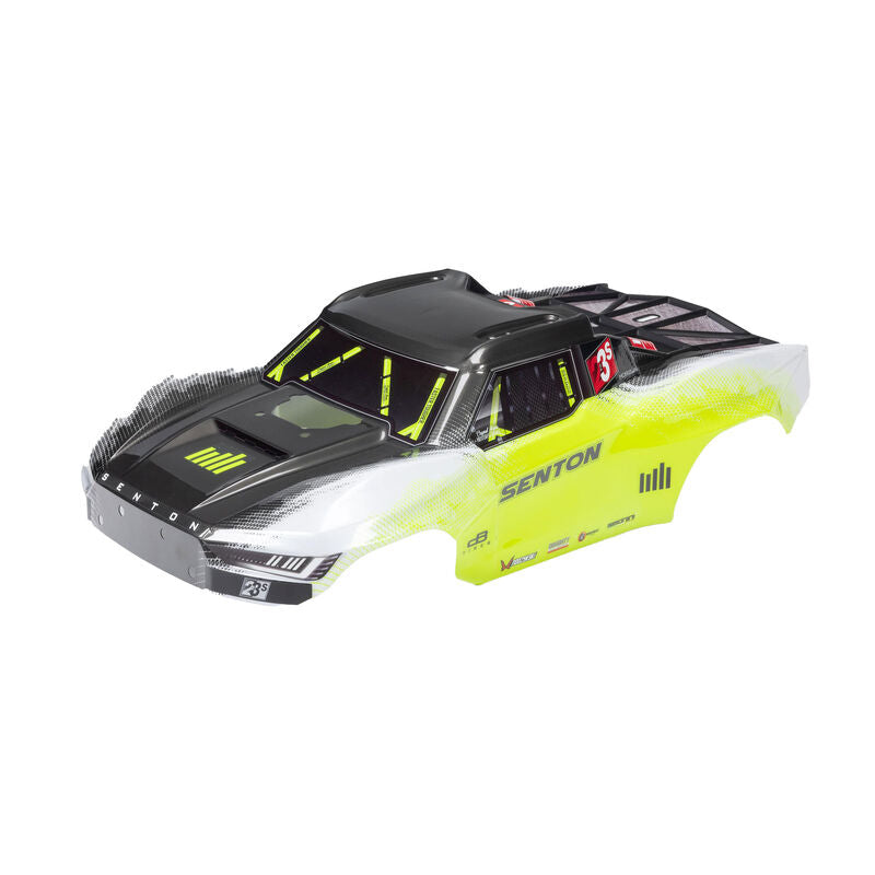 ARRMA SENTON 4X4 Clipless Painted Decaled Trimmed Body (Yellow)