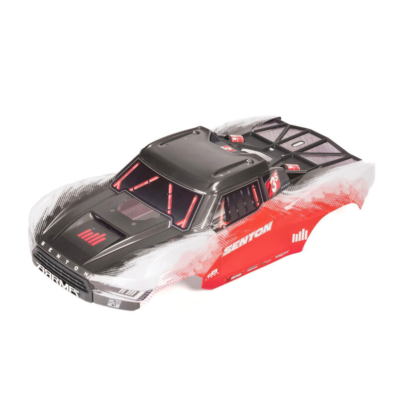 ARRMA SENTON 4X4 Clipless Painted Decaled Trimmed Body (Red)