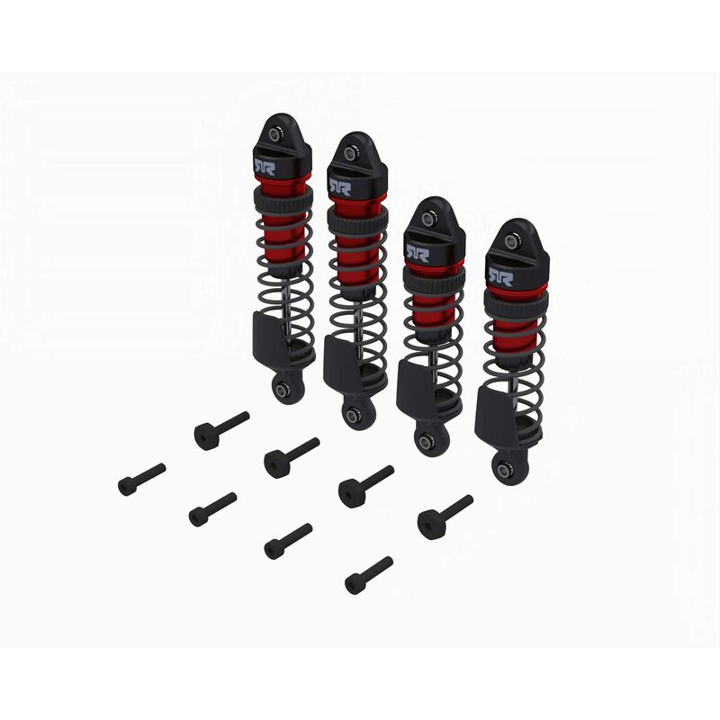 ARRMA 	Shock Set, F/R Assembled,700cst Oil (Red) (4Pcs) - Mini