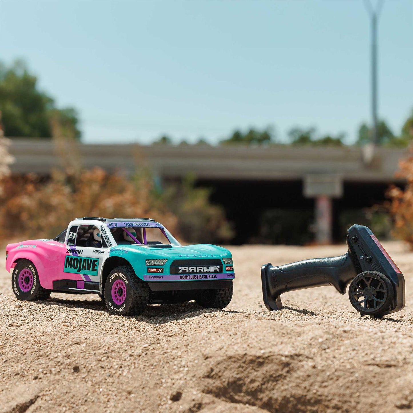 GROM 223S BLX Brushless 4X4 Small Scale Desert Truck RTR with Battery & Charger, Teal