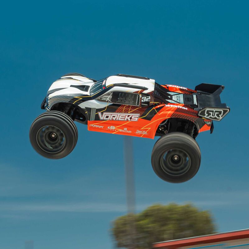 ARRMA 1/10 VORTEKS MEGA 550 2WD Stadium Truck RTR with Battery & Charger, Orange